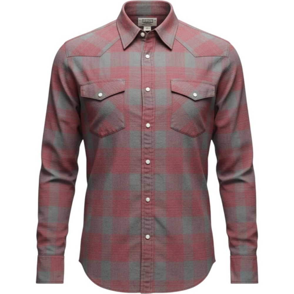Vintage  Big Mac Western Plaid Pearl Snap Workwear Button Up Size XL